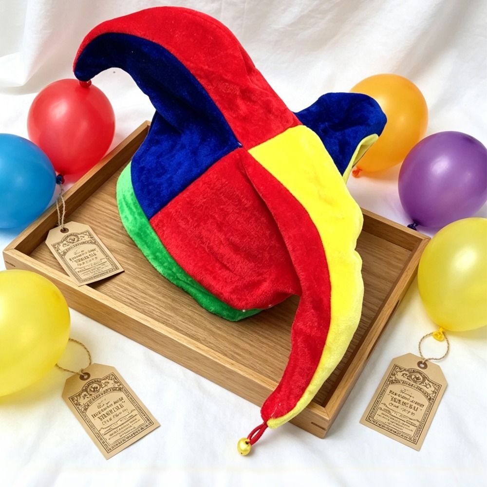 Cap Prop Multicolor Clown Hat  - Free Cosplay Prop Patterns ulasan dan harga