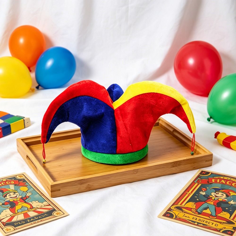 Cap Prop Multicolor Clown Hat  - Free Cosplay Prop Patterns ulasan dan harga