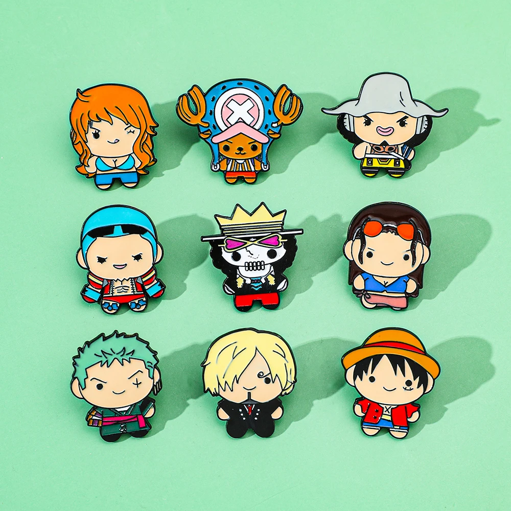 9 Pcs Creative Cartoon Brooch  - Cosplay Prop Bag ulasan dan harga