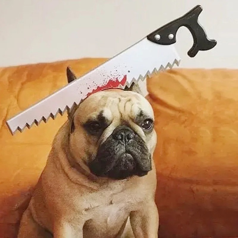 1 Pcs Dog/Cat/Pet Halloween Fu - Cosplay Prop Knife ulasan dan harga