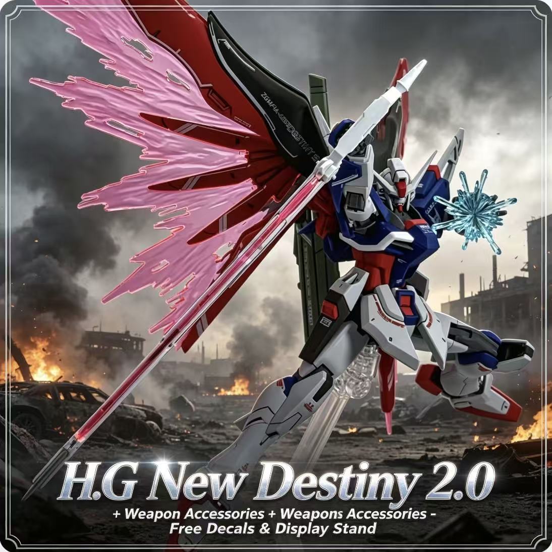 224 HG 1/144 Destiny Spec II F - Bandai Gundam Rg ulasan dan harga