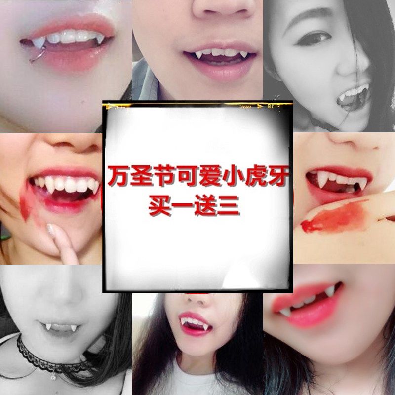 Halloween Vampire Fangs Cospla - Cosplay Prop Kit ulasan dan harga
