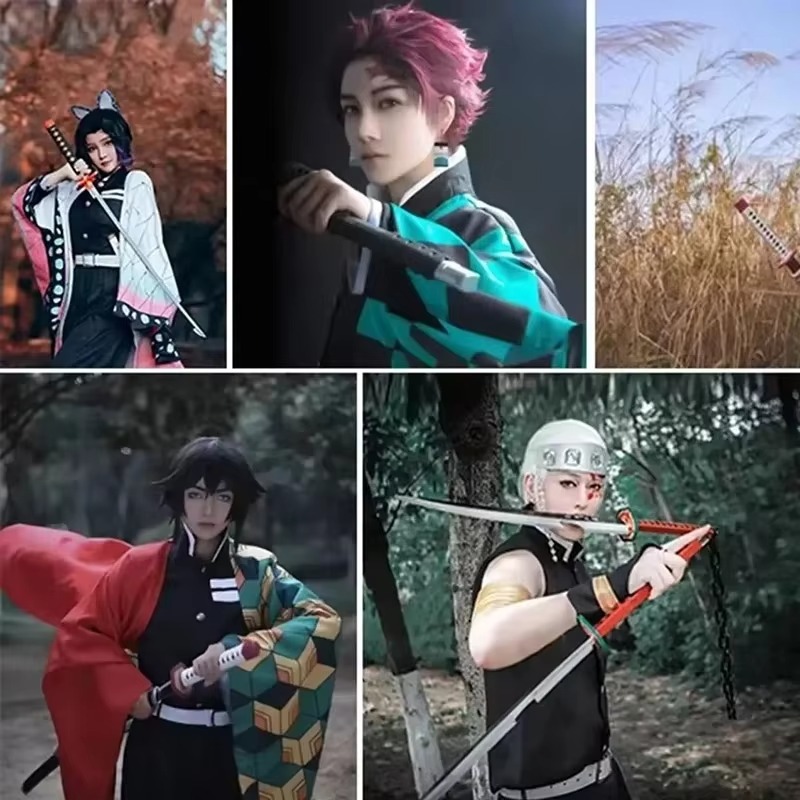 41in/104cm Demon Slayer Katana - Cosplay Prop Knife ulasan dan harga