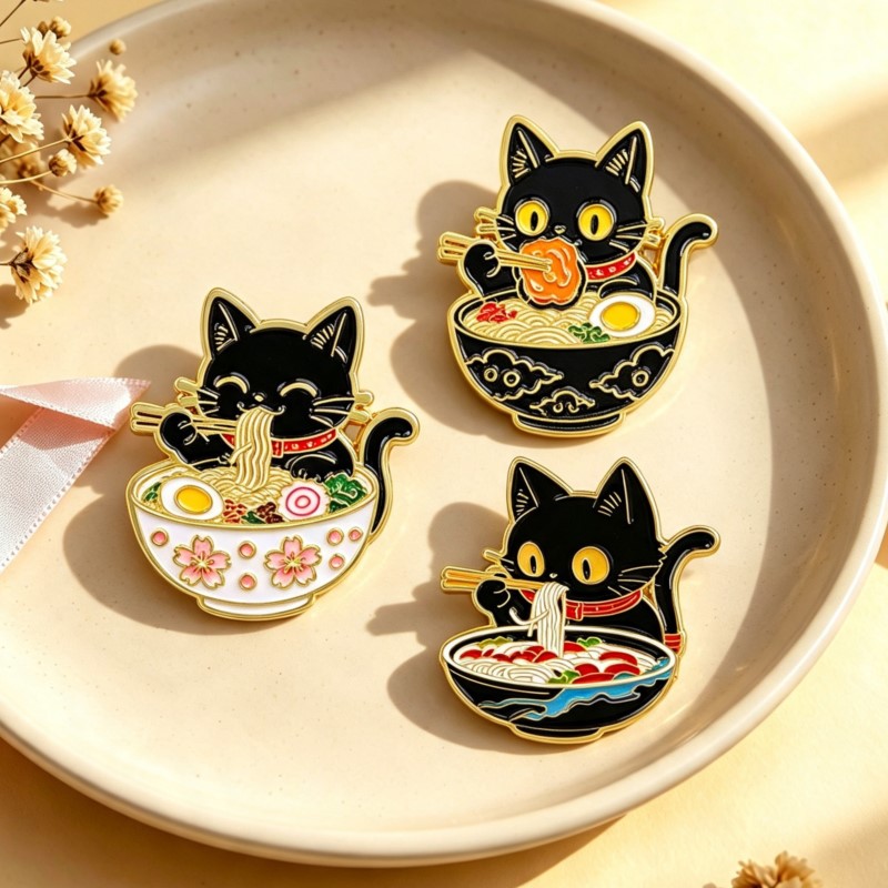 Cute Black Cat Eating Noodles  - Cosplay Prop Bag ulasan dan harga