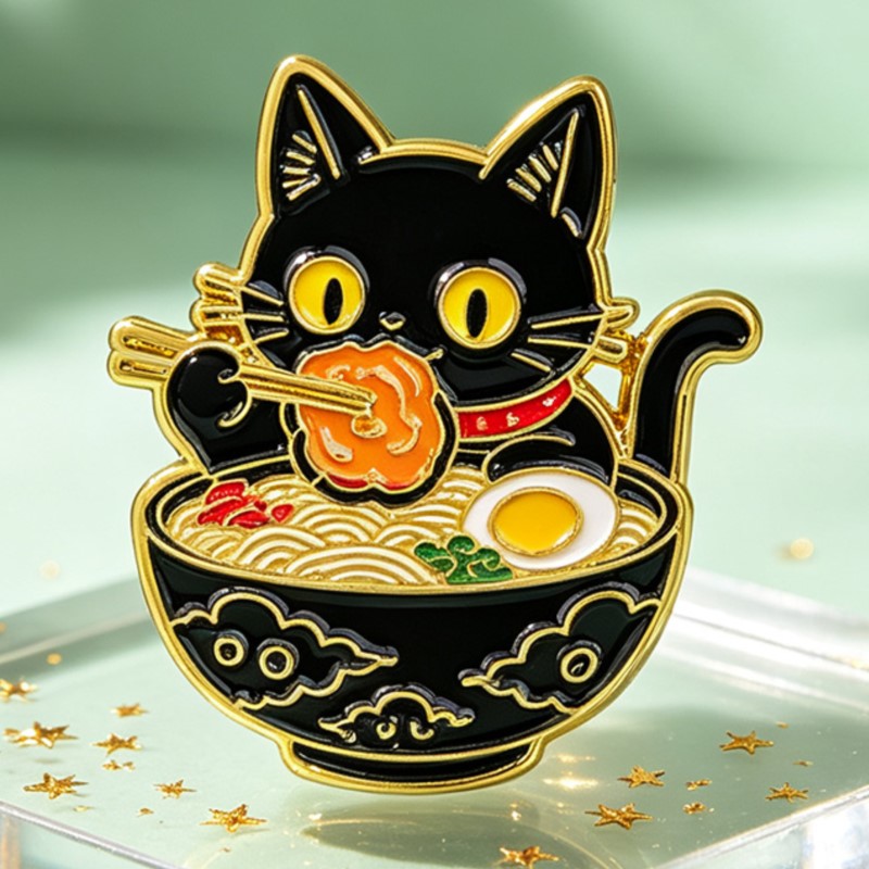 Cute Black Cat Eating Noodles  - Cosplay Prop Bag ulasan dan harga