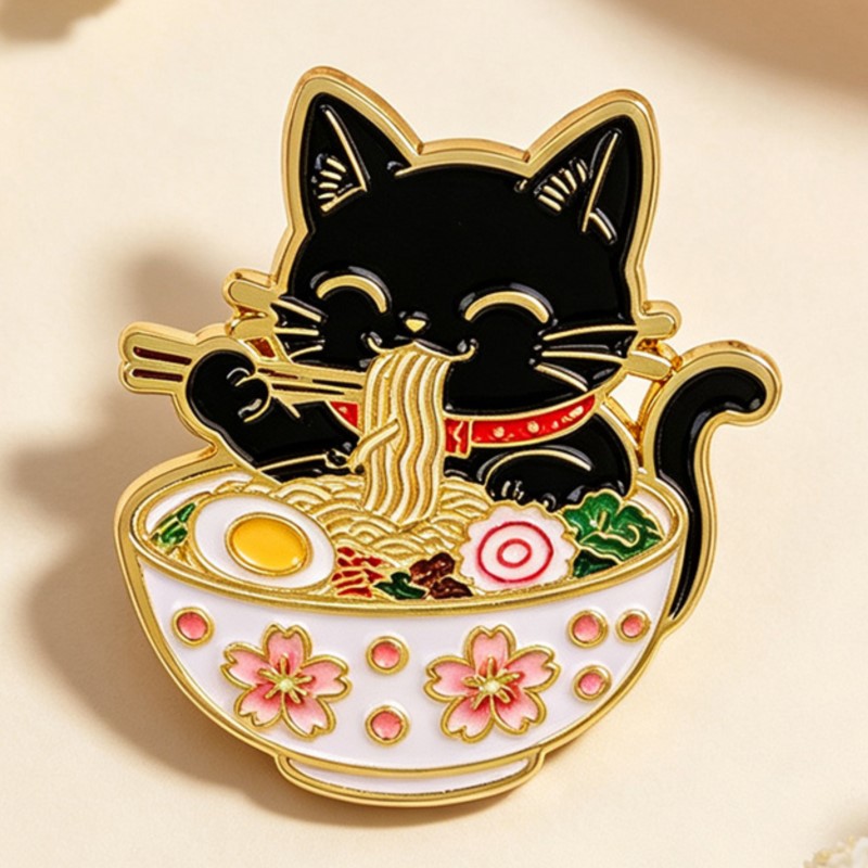 Cute Black Cat Eating Noodles  - Cosplay Prop Bag ulasan dan harga